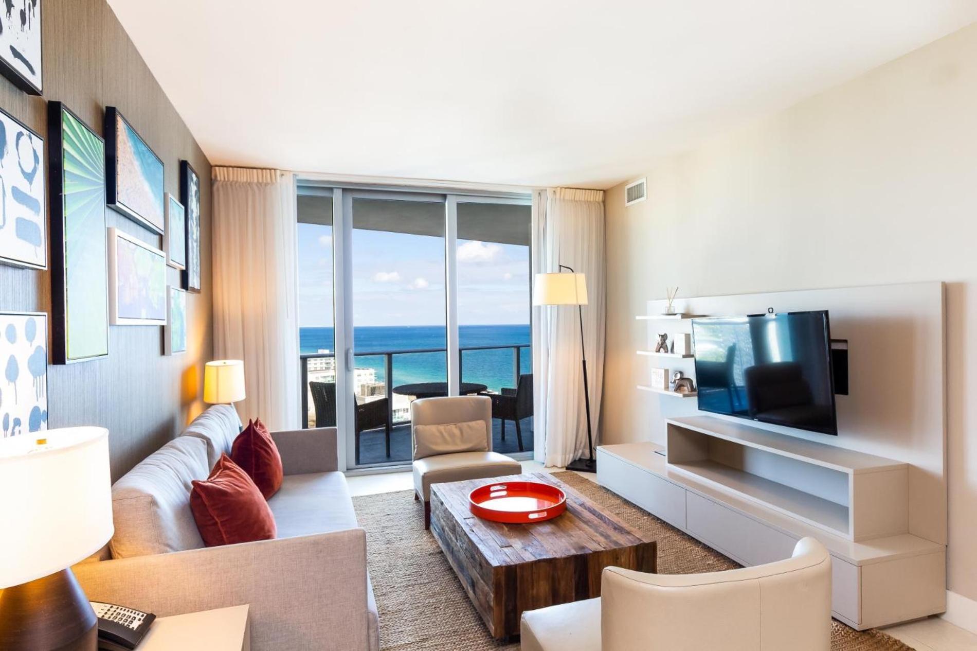 Ocean View 1 Bed On The Beach 19Th Floor Hollywood Hallandale Beach Kültér fotó