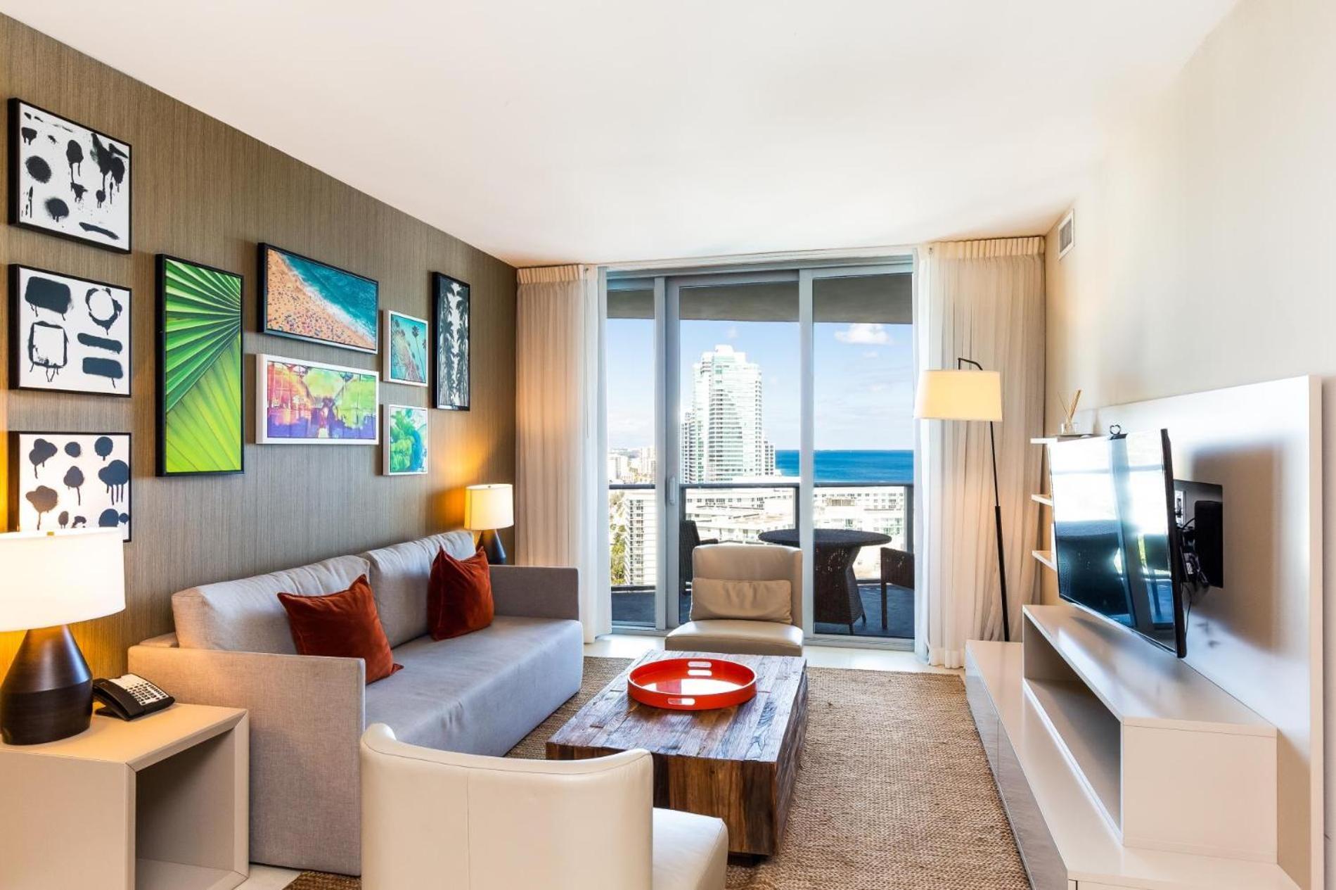 Ocean View 1 Bed On The Beach 19Th Floor Hollywood Hallandale Beach Kültér fotó